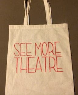 Tote Bag: SEE MORE THEATRE screenprinted